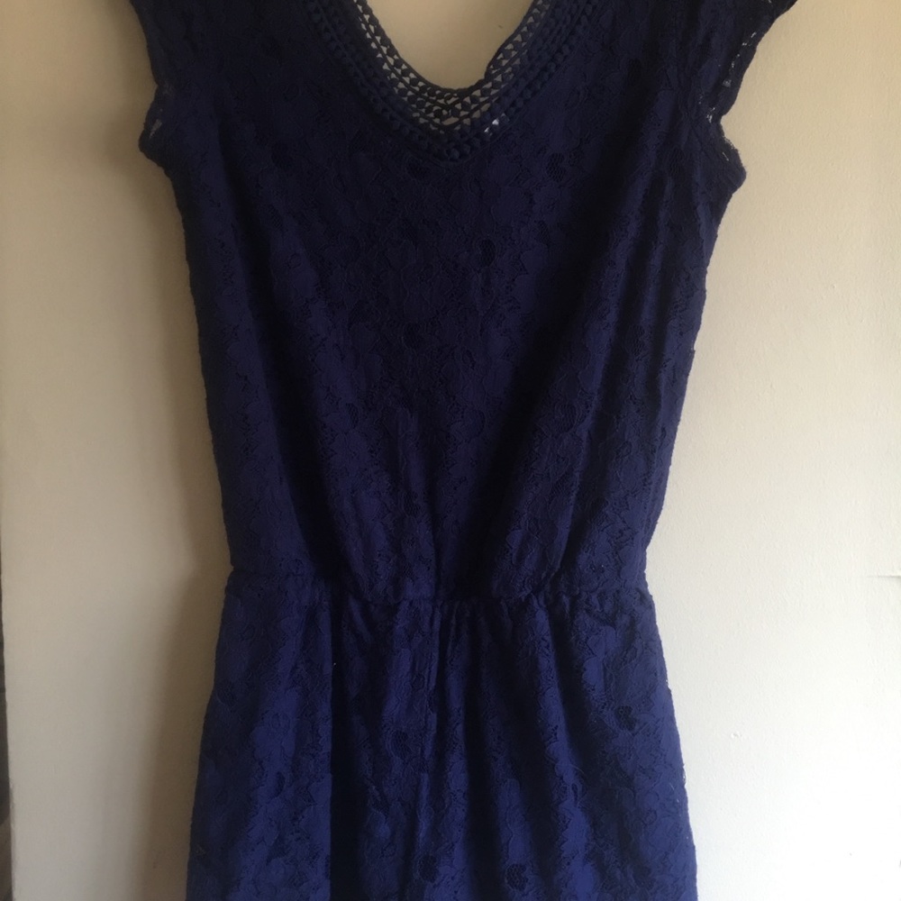 Navy blue romper